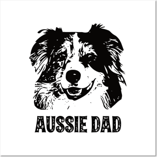 Aussie Dad Australian Shepherd Posters and Art